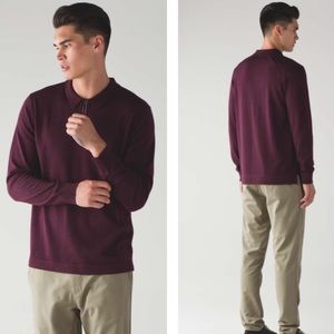 LULULEMON Men’s Techwool Long Sleeve Polo